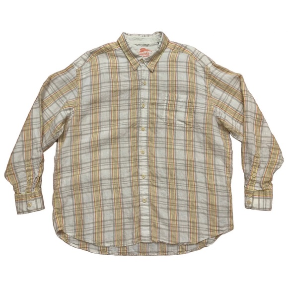 Tommy Bahama Long Sleeve Shirt Linen Beige 2XL - Picture 1 of 5